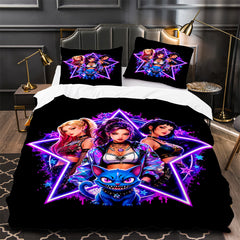 Kpop Demon Hunters Duvet Cover Quilt Case Pillowcase Bedding Set Without Filler