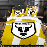 Macarthur Bulls Soccer Duvet Cover Quilt Case Pillowcase Bedding Set Without Filler