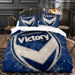 Melbourne Victory Soccer Duvet Cover Quilt Case Pillowcase Bedding Set Without Filler