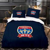 Newcastle Jets Soccer Duvet Cover Quilt Case Pillowcase Bedding Set Without Filler