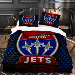 Newcastle Jets Soccer Duvet Cover Quilt Case Pillowcase Bedding Set Without Filler