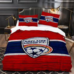 Adelaide United Soccer Duvet Cover Quilt Case Pillowcase Bedding Set Without Filler