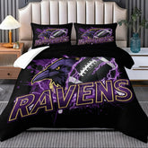 Baltimore Ravens Comforter Pillowcase Sets Blanket All Season Reversible Quilted Duvet