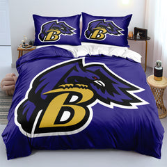 Baltimore Ravens Football League Duvet Cover Quilt Cover Pillowcase Bedding Set