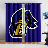 Baltimore Ravens Football Team Blackout Curtains Drapes For Window Treatment Set