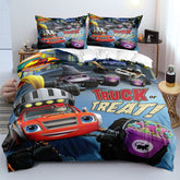 Blaze and the Monster Machines Duvet Cover Quilt Case Pillowcase Bedding Set