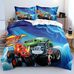 Blaze and the Monster Machines Duvet Cover Quilt Case Pillowcase Bedding Set