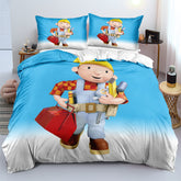Bob the Builder Duvet Cover Quilt Cover Pillowcase Bedding Set