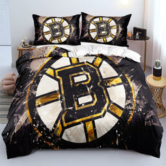 Boston Bruins Hockey League 3D Printed Duvet Cover Quilt Cover Pillowcase