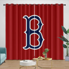 Boston Red Sox Blackout Curtain for Living Room Bedroom Window Treatment