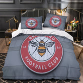 Brentford FC Duvet Cover Quilt Case Pillowcase Bedding Set Without Filler