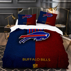 Buffalo Bills Football Duvet Cover Quilt Case Pillowcase Bedding Set Without Filler