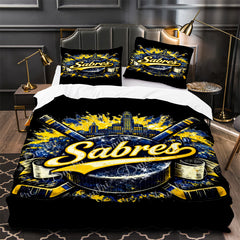 Buffalo Sabres Hockey Duvet Cover Quilt Case Pillowcase Bedding Set Without Filler