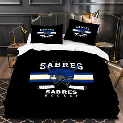 Buffalo Sabres Hockey Duvet Cover Quilt Case Pillowcase Bedding Set Without Filler