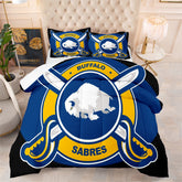 Buffalo Sabres Hockey League Comforter Pillowcase Sets Blanket All Season Reversible Quilted Duvet