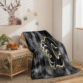 Calgary Flames Hockey Team Flannel Fleece Throw Blanket