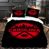 Carolina Hurricanes Hockey Duvet Cover Quilt Case Pillowcase Bedding Set Without Filler