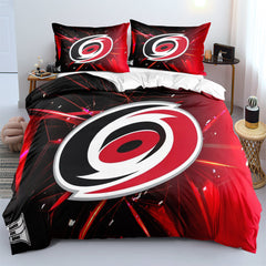 Carolina Hurricanes Hockey League Duvet Cover Quilt Case Pillowcases