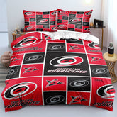 Carolina Hurricanes Hockey League Duvet Cover Quilt Case Pillowcases