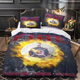 Chicago Fire Soccer Club Duvet Cover Quilt Case Pillowcase Bedding Set Without Filler