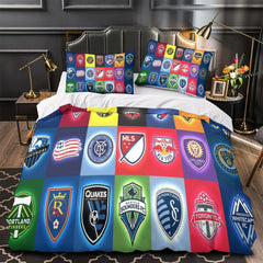 Chicago Fire Soccer Club Duvet Cover Quilt Case Pillowcase Bedding Set Without Filler