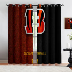 Cincinnati Bengals Blackout Curtains Drapes for Window Treatment Set
