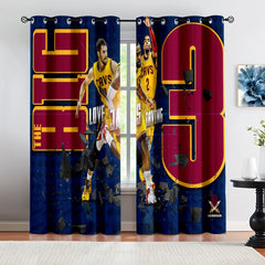Cleveland Basketball Cavaliers Blackout Curtains Drapes For Window Treatment Set