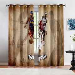 Cleveland Basketball Cavaliers Blackout Curtains Drapes For Window Treatment Set