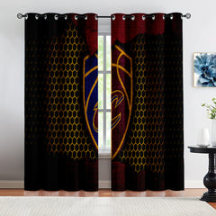 Cleveland Basketball Cavaliers Blackout Curtains Drapes For Window Treatment Set