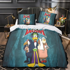 Count Duckula Duvet Cover Quilt Case Pillowcase Bedding Set Without Filler