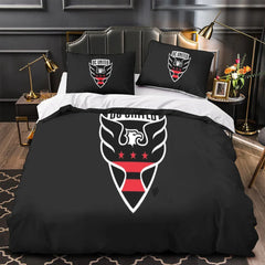 D.C. United Duvet Cover Quilt Case Pillowcase Bedding Set Without Filler