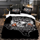 Dallas Cowboys Football Duvet Cover Quilt Case Pillowcase Bedding Set Without Filler
