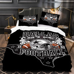 Dallas Cowboys Football Duvet Cover Quilt Case Pillowcase Bedding Set Without Filler