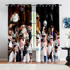 Dallas Basketball Mavericks Blackout Curtains Drapes For Window Treatment Set