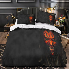 Darth Maul Duvet Cover Quilt Case Pillowcase Bedding Set Without Filler