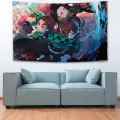 Demon Slayer Wall Decor Hanging Tapestry Home Bedroom Living Room Decoration