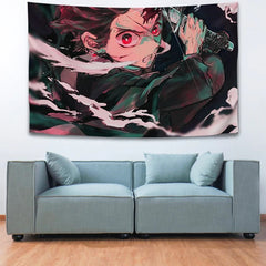 Demon Slayer Wall Decor Hanging Tapestry Home Bedroom Living Room Decoration