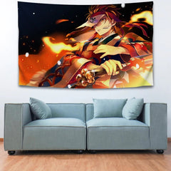 Demon Slayer Wall Decor Hanging Tapestry Home Bedroom Living Room Decoration