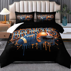 Denver Broncos Comforter Pillowcase Sets Blanket All Season Reversible Quilted Duvet