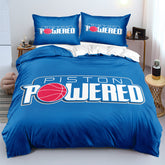 Detroit Pistons Bedding Set Quilt Cover Without Filler