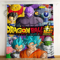Dragon Ball Z Son Goku Blackout Curtains Drapes For Window Treatment