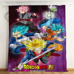 Dragon Ball Z Son Goku Blackout Curtains Drapes For Window Treatment