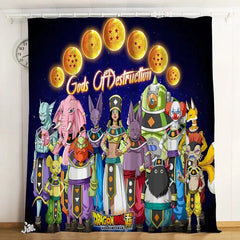 Dragon Ball Z Son Goku Blackout Curtains Drapes For Window Treatment
