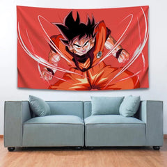 Dragon Ball Z Son Goku Wall Decor Hanging Tapestry Home Bedroom Living Room Decoration