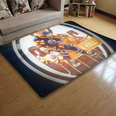 Edmonton Oilers Hockey League Carpet Living Room Bedroom Mats Kitchen Bathroom Rugs