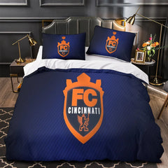 FC Cincinnati Duvet Cover Quilt Case Pillowcase Bedding Set Without Filler