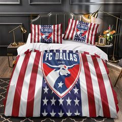FC Dallas Duvet Cover Quilt Case Pillowcase Bedding Set Without Filler