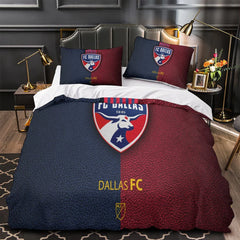 FC Dallas Duvet Cover Quilt Case Pillowcase Bedding Set Without Filler