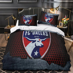 FC Dallas Duvet Cover Quilt Case Pillowcase Bedding Set Without Filler