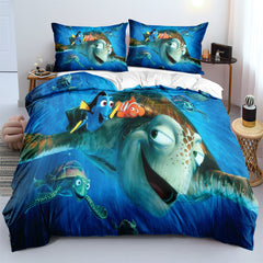 Finding Nemo Duvet Cover Quilt Cover Pillowcase Bedding Set Bedroom Decor